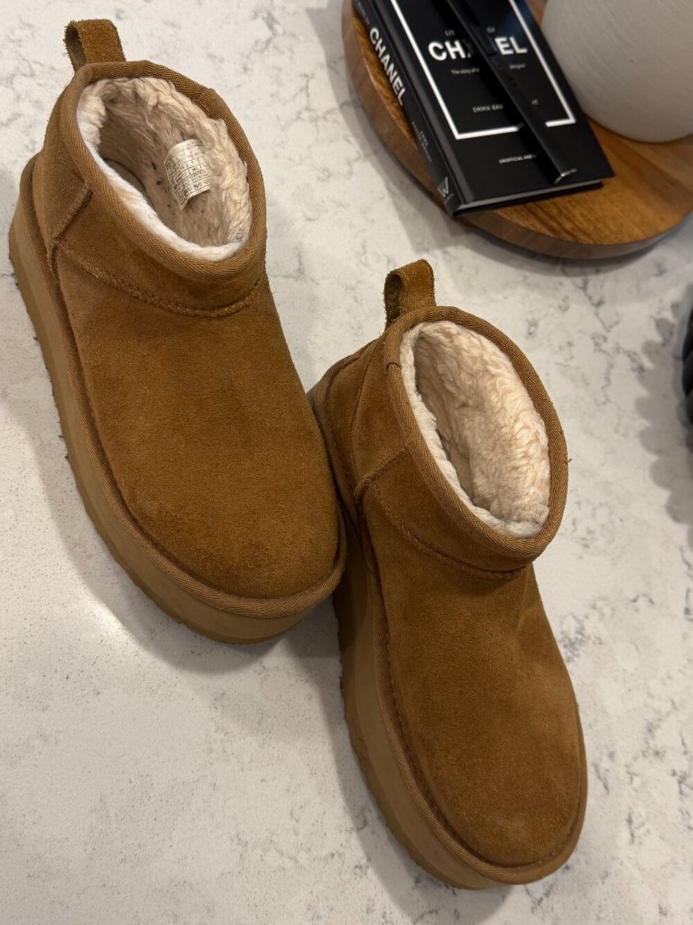 UGG Women's Classic Ultra Mini Platform Boot - Chesnut - 7 - Picture 2 of 7